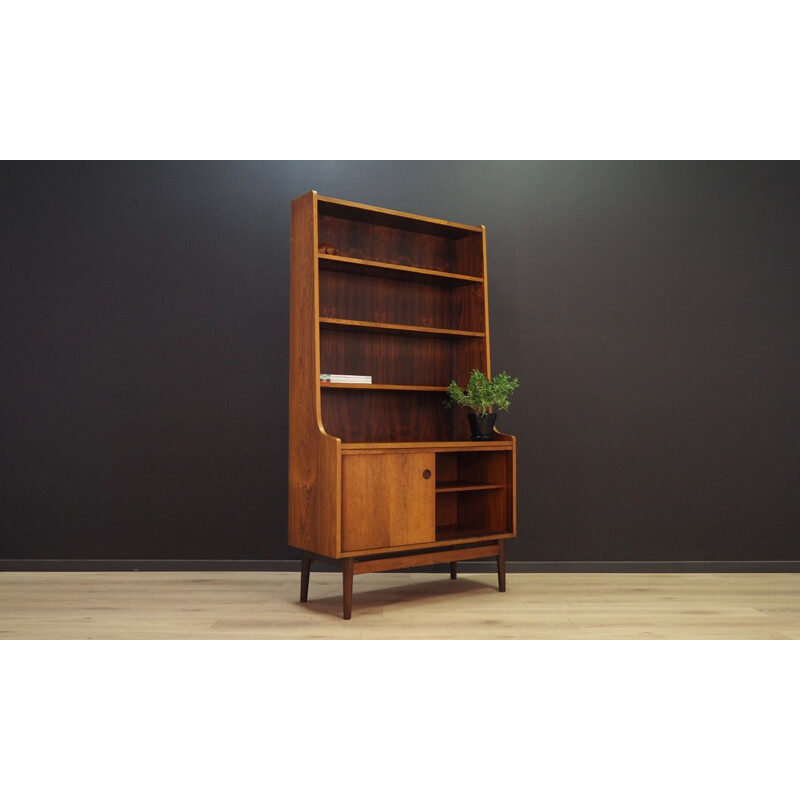 Vintage bookcase in rosewood by Johannes Sorth Scandinavian 1960-70s 