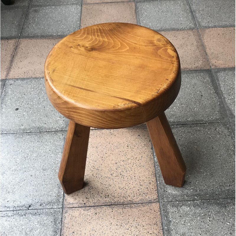 Vintage stool model Sandoz by Charlotte Perriand circa 1962