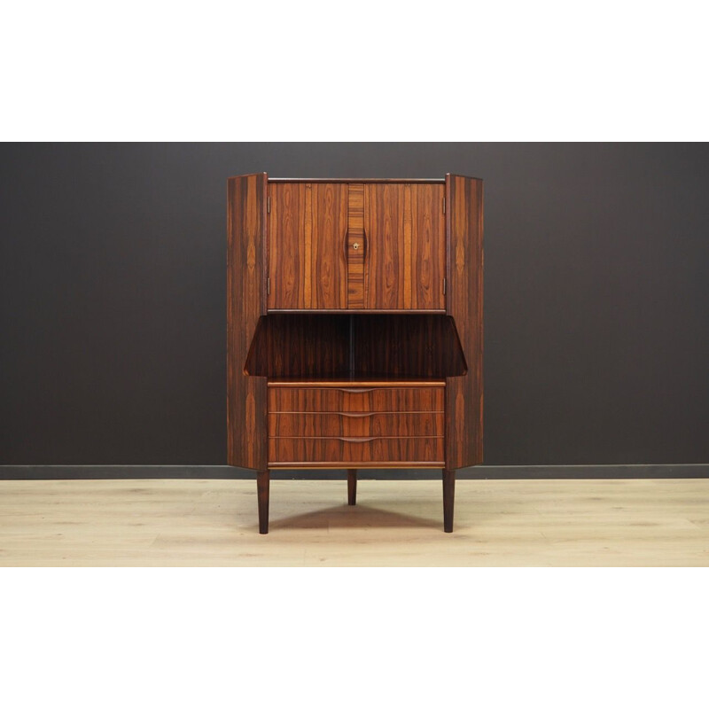 Vintage corner highboard in rosewood by Gunni Omann for Omann Jun 1960-70s