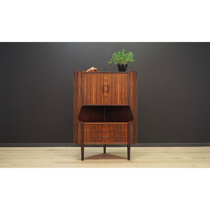 Vintage corner highboard in rosewood by Gunni Omann for Omann Jun 1960-70s