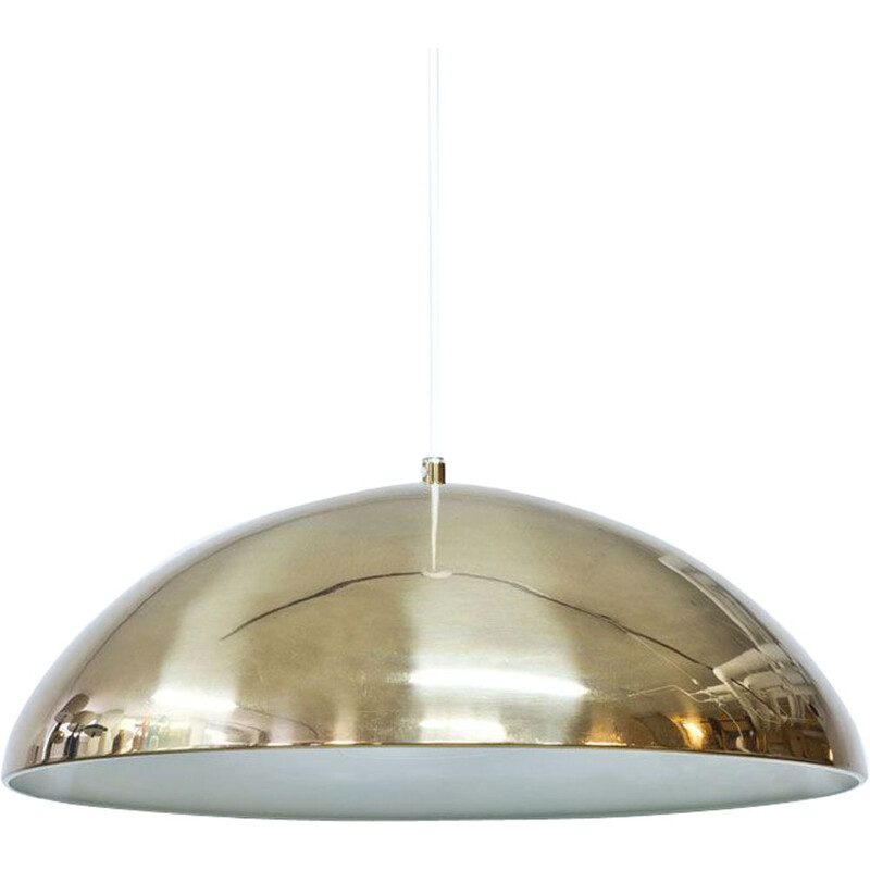 Vintage Swedish T-29 brass pendant lamp by Bergboms