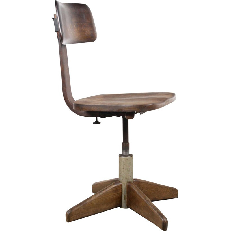 Vintage Bauhaus chair by Albert Stoll for Der Federdreh