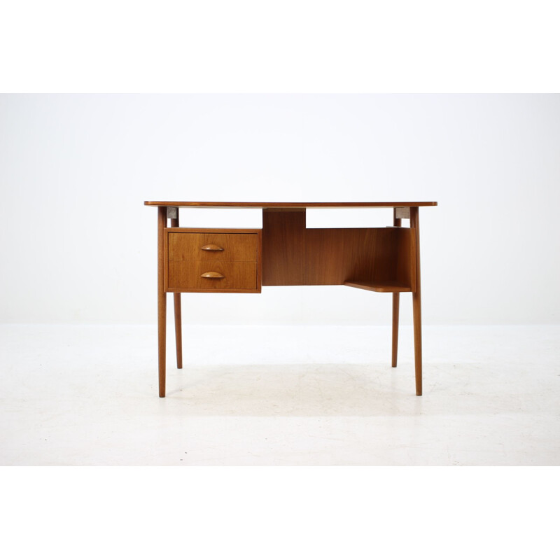 Vintage writing desk in teak Denmark 1960s