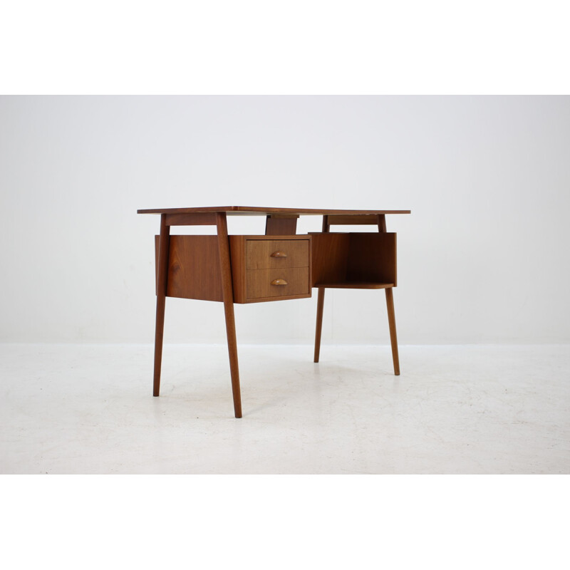 Vintage writing desk in teak Denmark 1960s