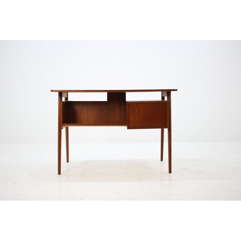 Vintage writing desk in teak Denmark 1960s