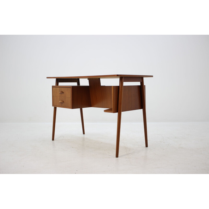 Vintage writing desk in teak Denmark 1960s