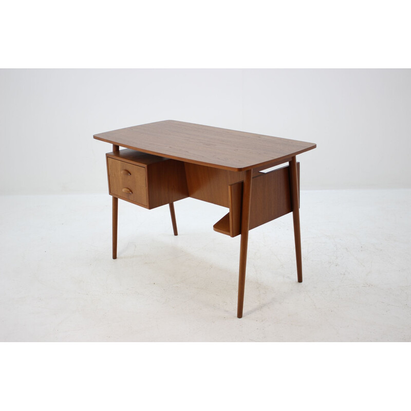 Vintage writing desk in teak Denmark 1960s