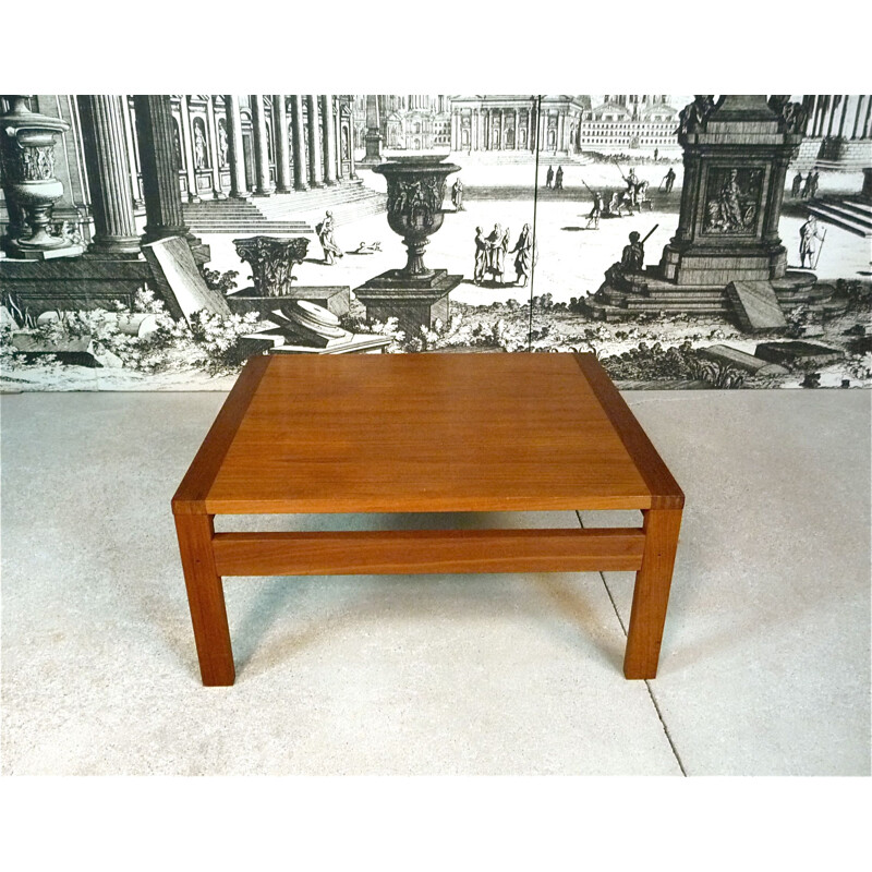 Vintage Coffee Table in teak by Ole Gjerlov-Knudsen & Torben Lind for France & Søn, Denmark 1960s