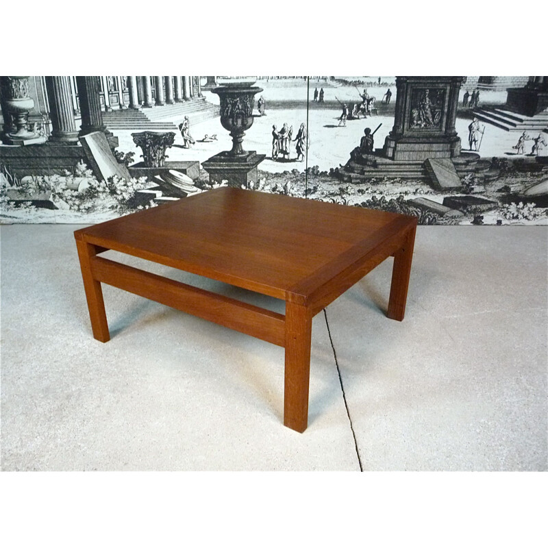 Vintage Coffee Table in teak by Ole Gjerlov-Knudsen & Torben Lind for France & Søn, Denmark 1960s