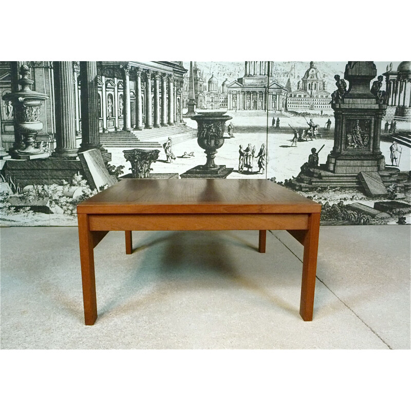 Vintage Coffee Table in teak by Ole Gjerlov-Knudsen & Torben Lind for France & Søn, Denmark 1960s