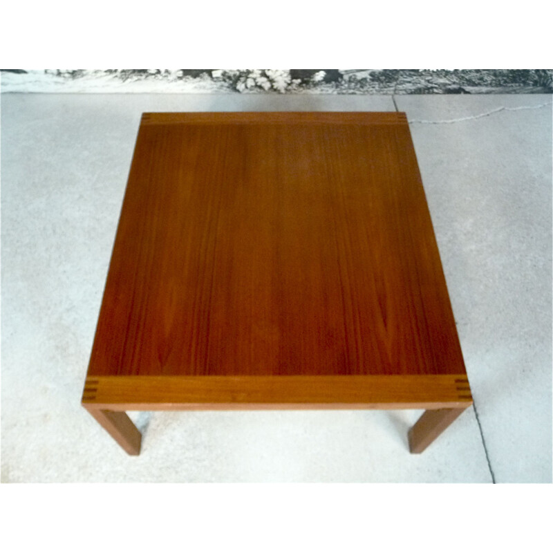 Vintage Coffee Table in teak by Ole Gjerlov-Knudsen & Torben Lind for France & Søn, Denmark 1960s