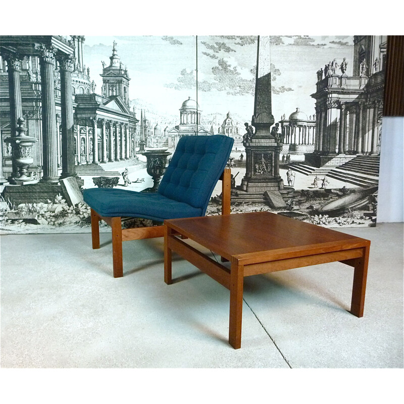 Vintage Coffee Table in teak by Ole Gjerlov-Knudsen & Torben Lind for France & Søn, Denmark 1960s