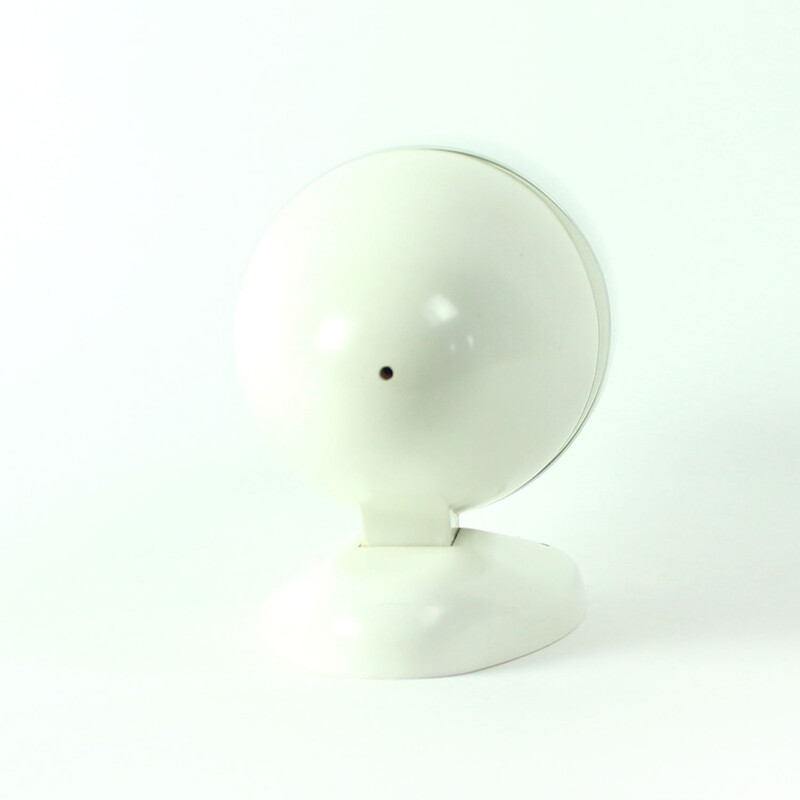 Vintage pair of wall lights in white opaline glass, Czechoslovakia, 1960