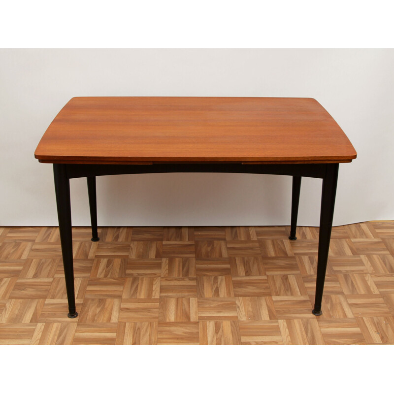 Vintage extensible teak dining table from the 50s 