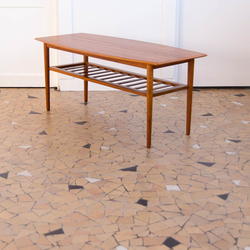 Large vintage Scandinavian coffee table,1960