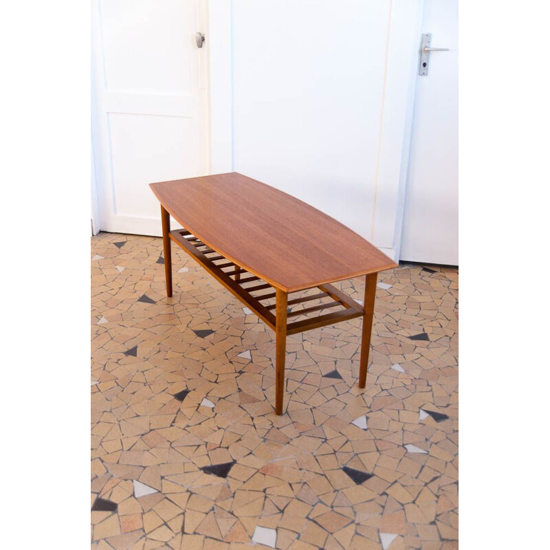 Large vintage Scandinavian coffee table,1960