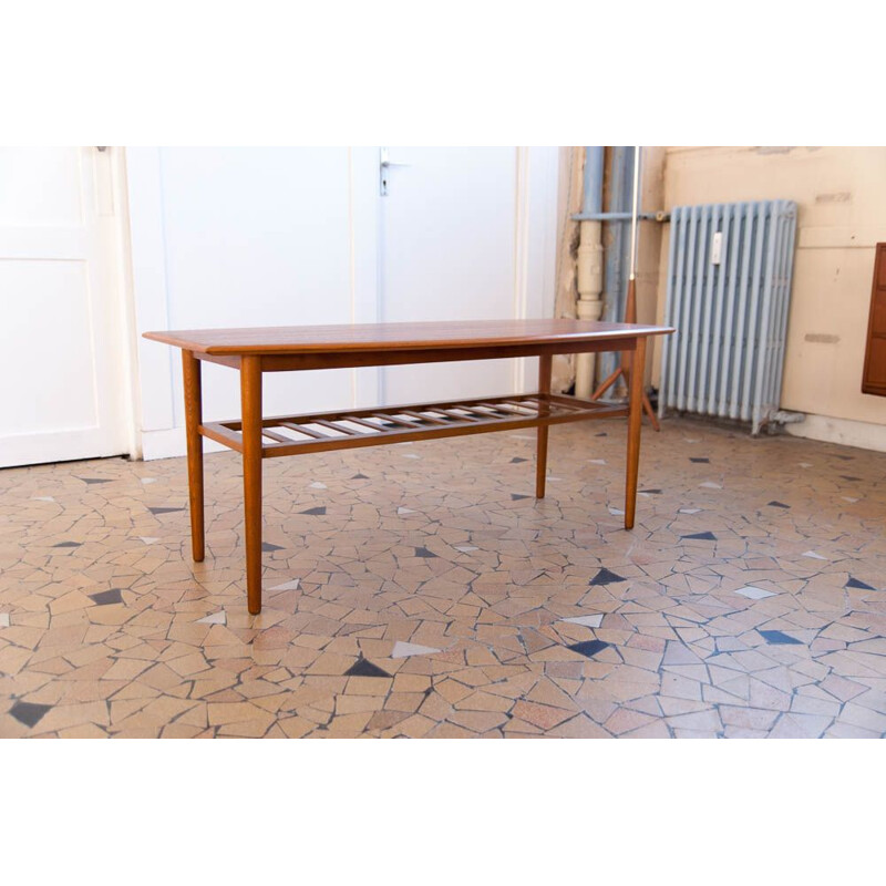 Large vintage Scandinavian coffee table,1960