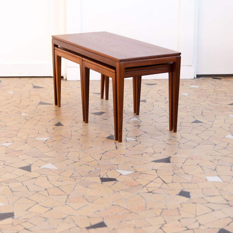 Vintage nesting table in teak,1960