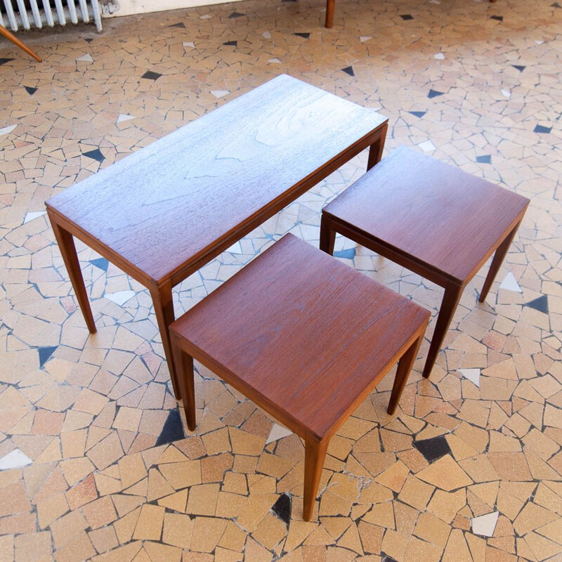 Vintage nesting table in teak,1960