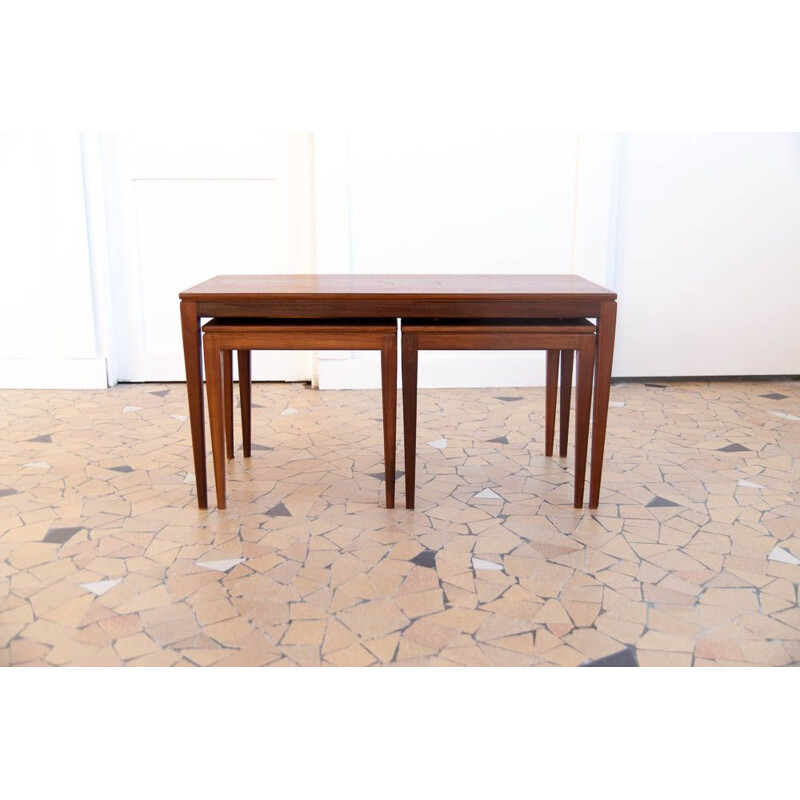 Vintage nesting table in teak,1960