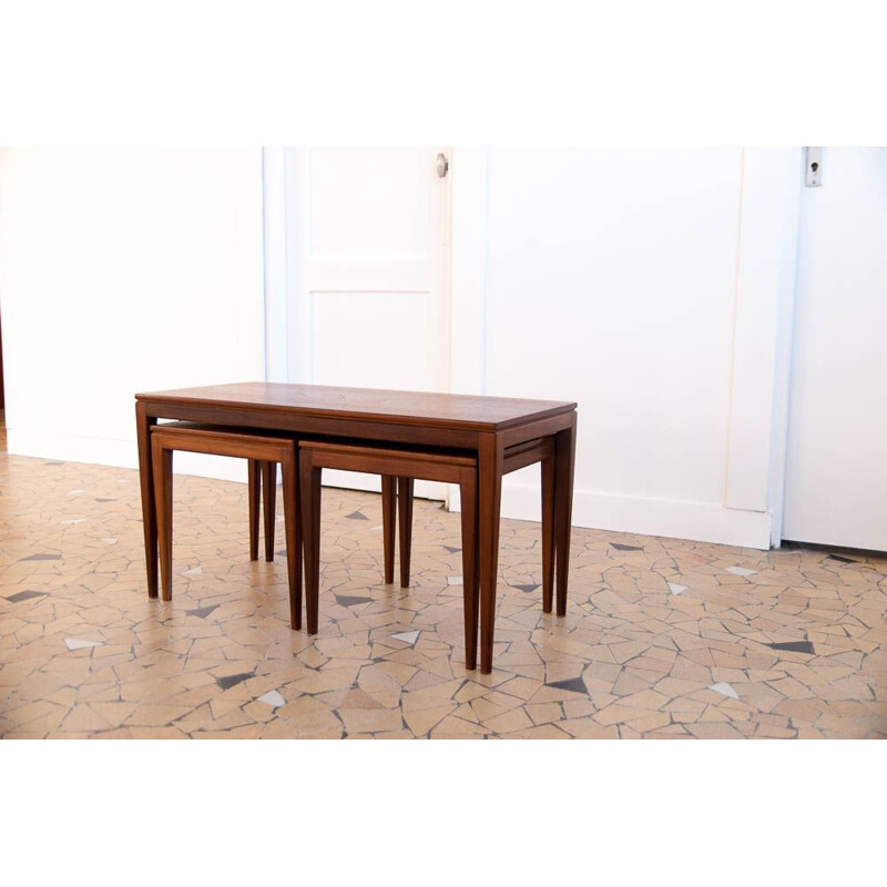 Vintage nesting table in teak,1960