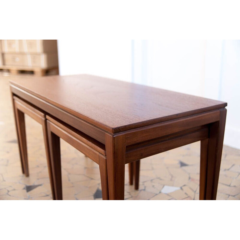 Vintage nesting table in teak,1960