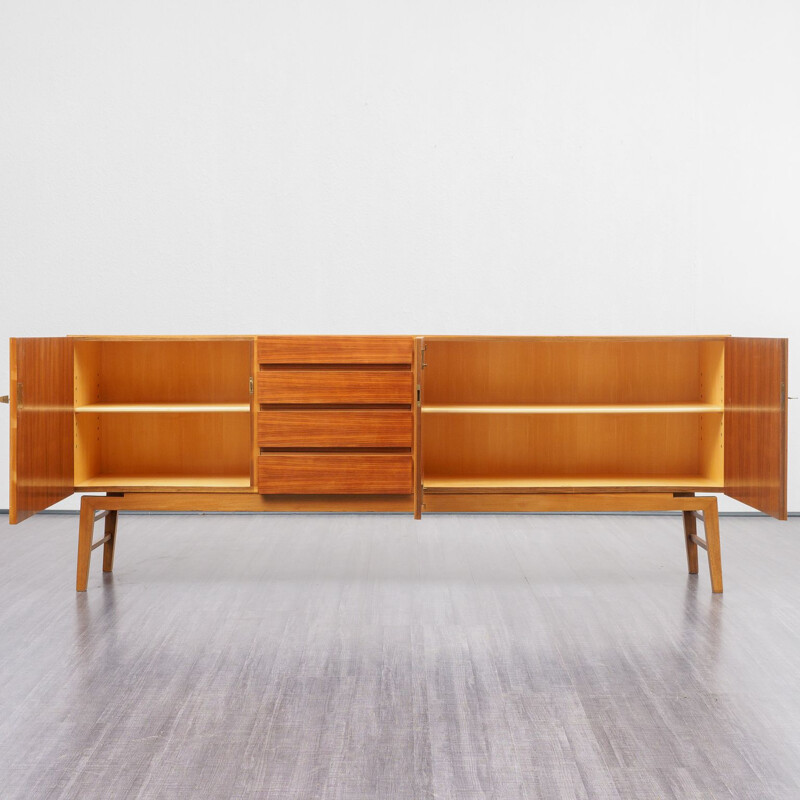 Vintage large walnut sideboard 1960s