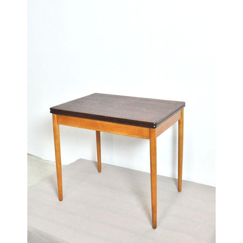 Vintage danish game table for Andreas Tuck in oakwood 1950