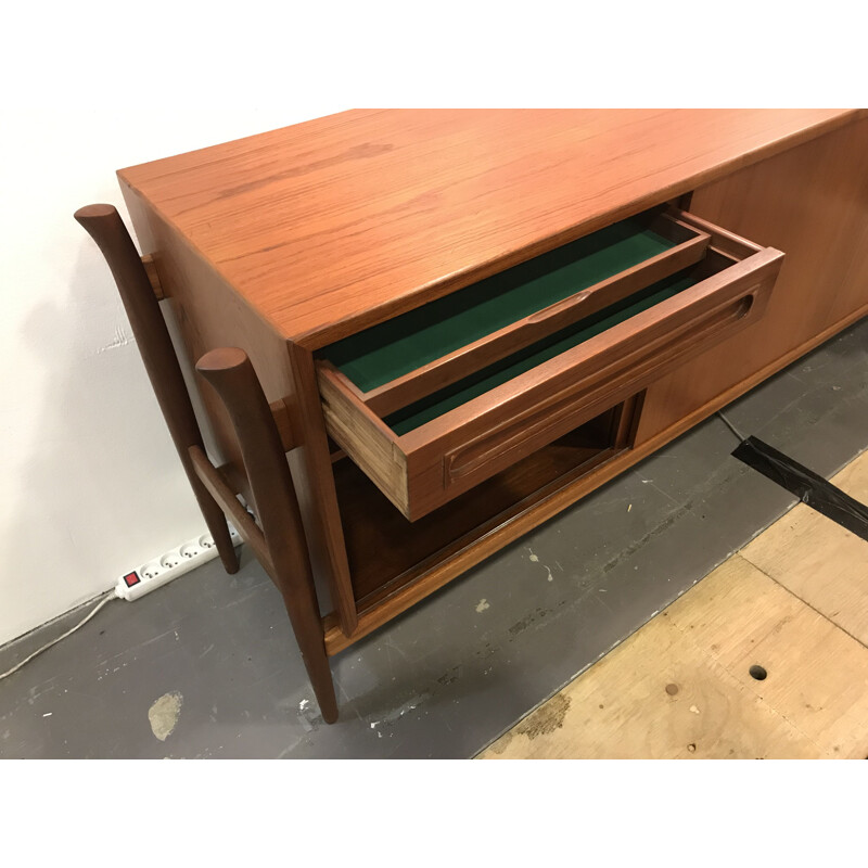 Vintage sideboard in teak Finn Juhl for Samcom Denmark 1960 