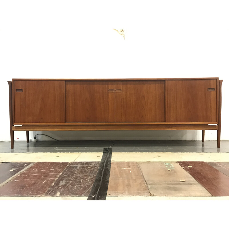 Vintage sideboard in teak Finn Juhl for Samcom Denmark 1960 