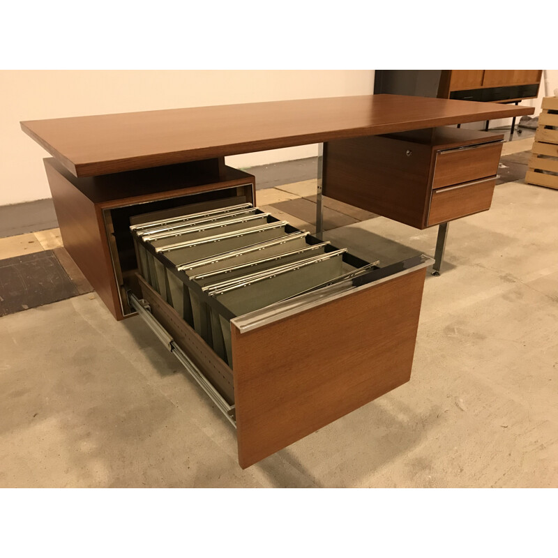 Vintage desk in teak by Alain Richard 1960