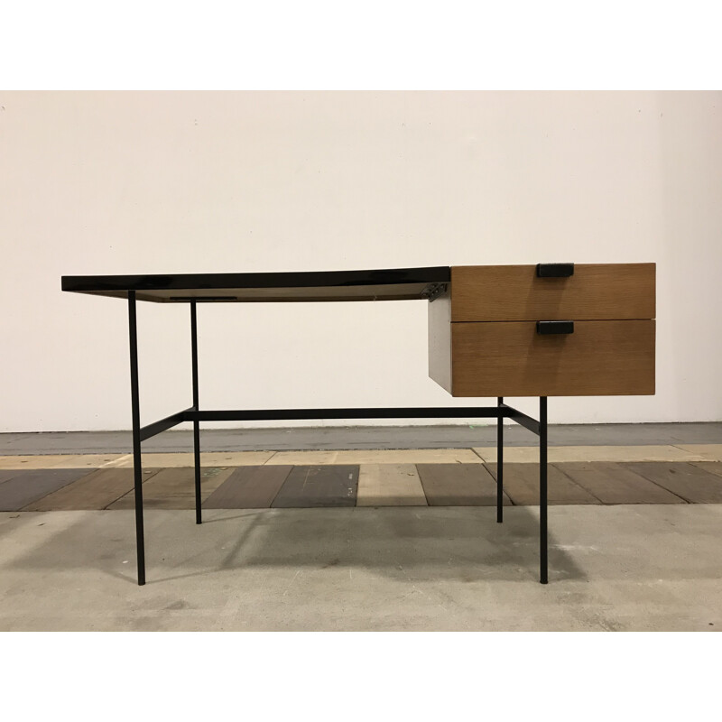 Bureau vintage en chêne Par pierre Paulin édition Thônet 1954