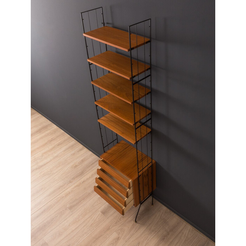 Vintage modular shelving system in teak Germany 1950s