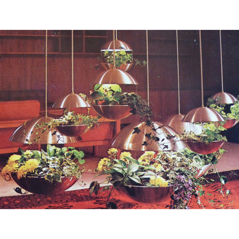 Ensemble de 6 lampes sphères, Poul CADOVIUS - 1970
