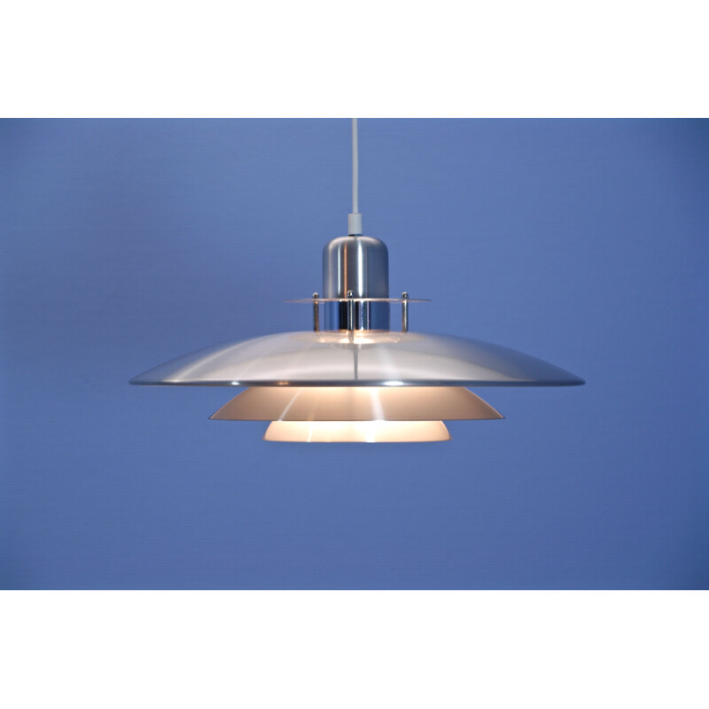 Vintage pendant lamp in aluminium 1960s