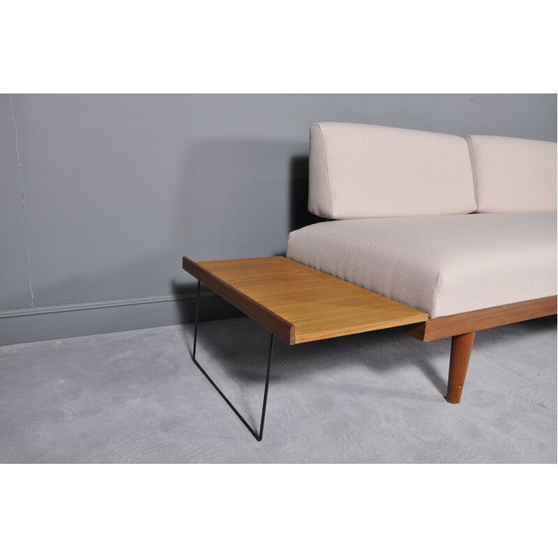 Vintage Svanette daybed by Ingmar Relling for Ekornes Svane in beige fabric 1960