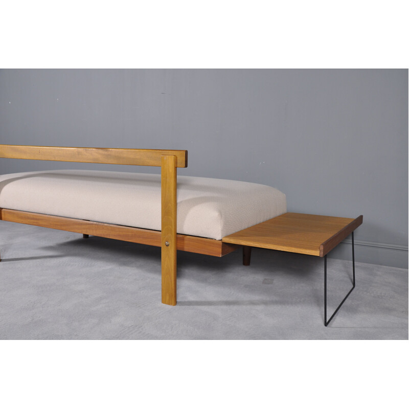 Vintage Svanette daybed by Ingmar Relling for Ekornes Svane in beige fabric 1960