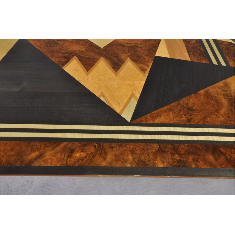 Vintage coffee table Geometric by Giovanni Offredi for Saporiti, Italy 1980s