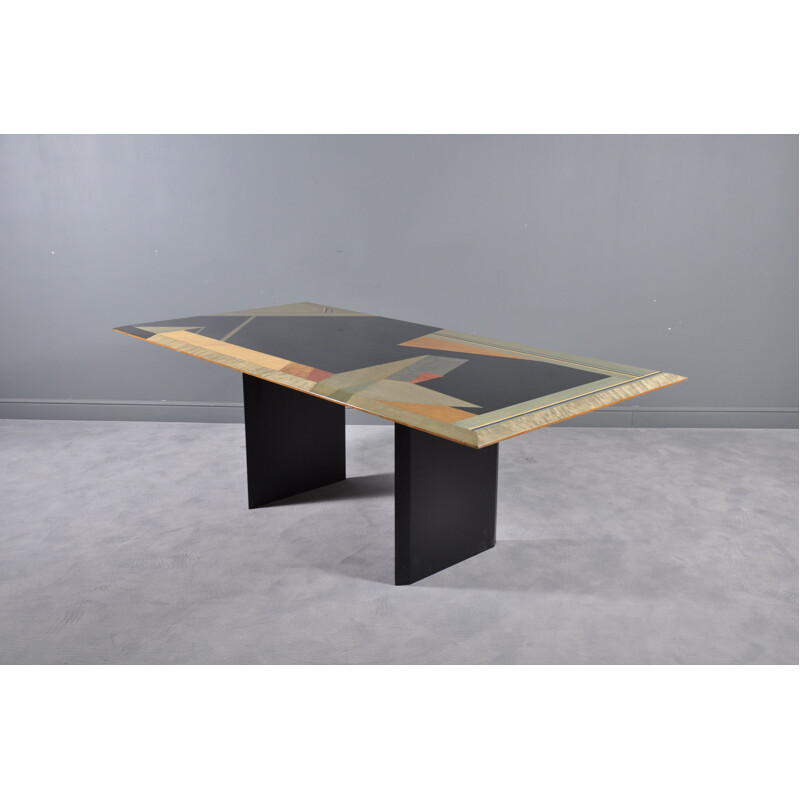 Vintage Dining Table by Giovanni Offredi for Saporiti, 1980s