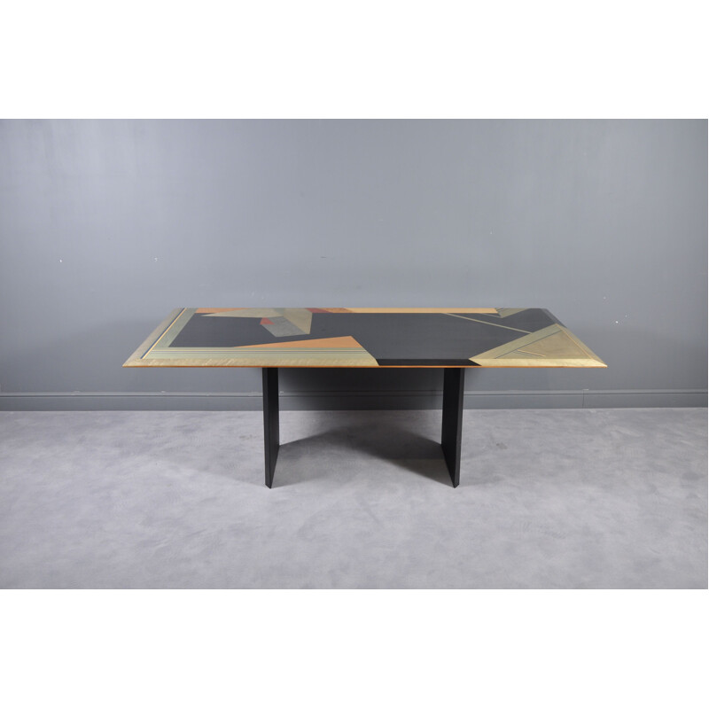 Vintage Dining Table by Giovanni Offredi for Saporiti, 1980s