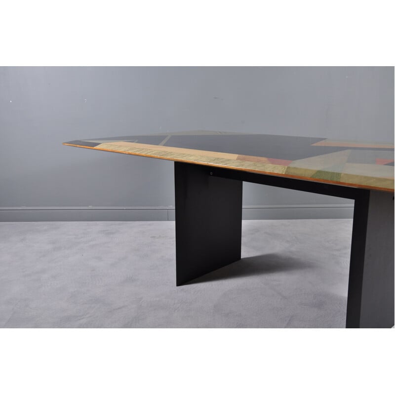 Vintage Dining Table by Giovanni Offredi for Saporiti, 1980s