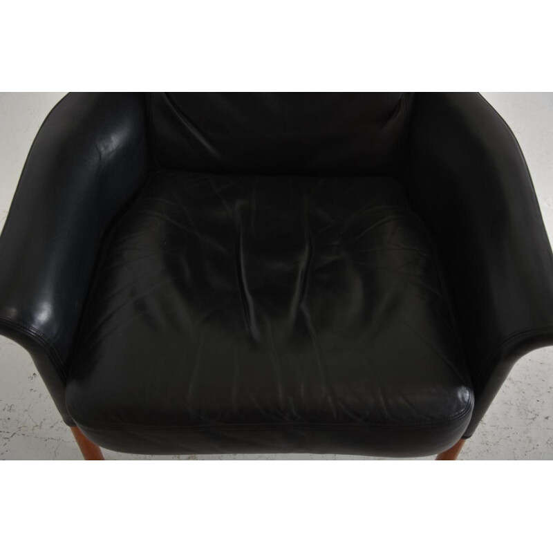 Vintage Danish leather armchair