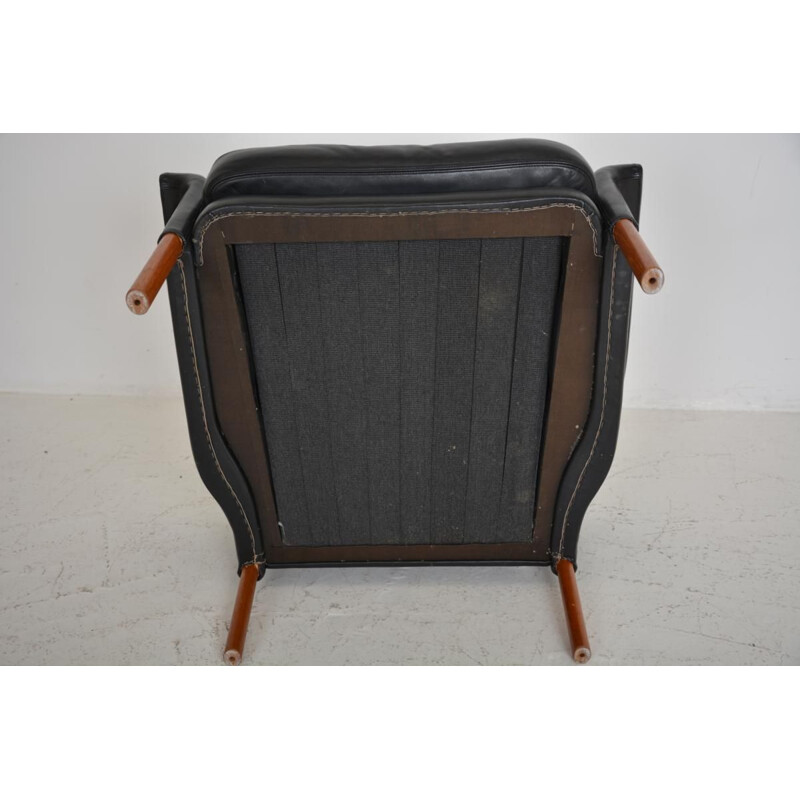 Vintage Danish leather armchair