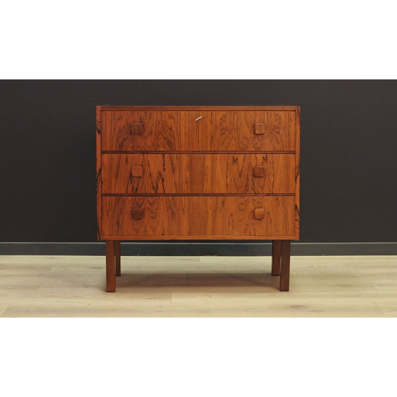 Vintage chest of drawers in rosewood