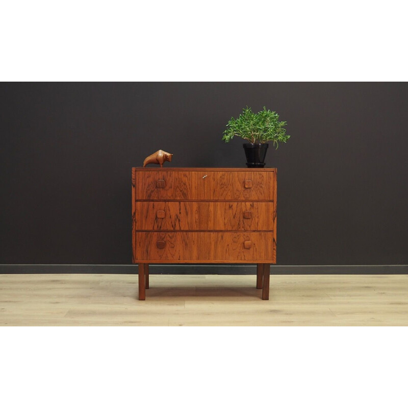 Vintage chest of drawers in rosewood