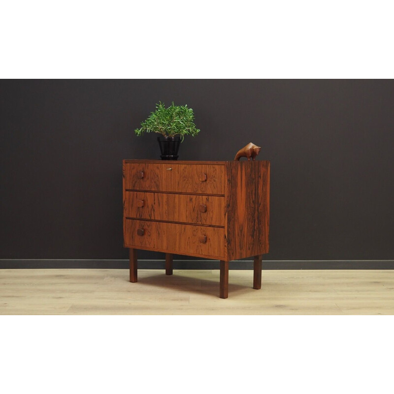 Vintage chest of drawers in rosewood