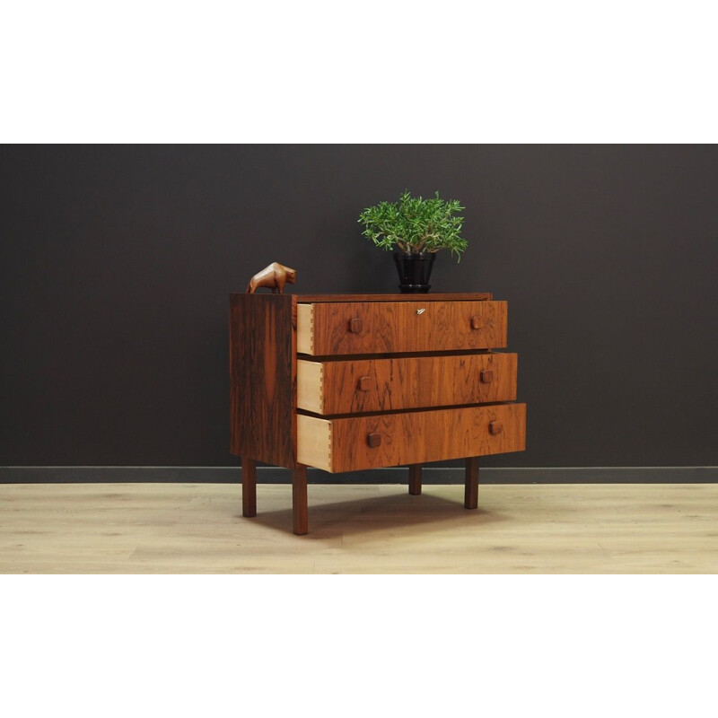 Vintage chest of drawers in rosewood