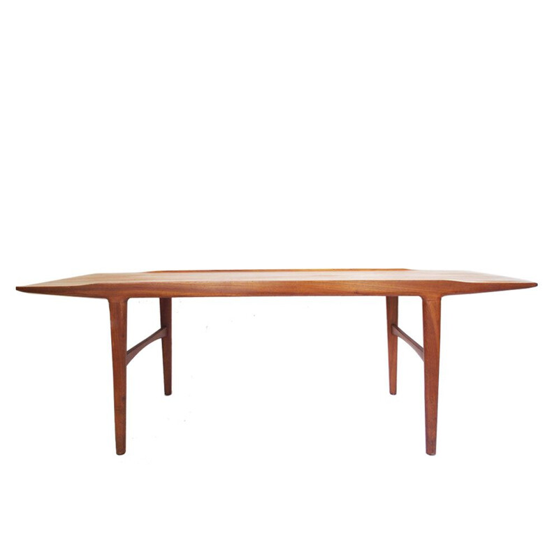 Vintage long Scandinavian coffee table