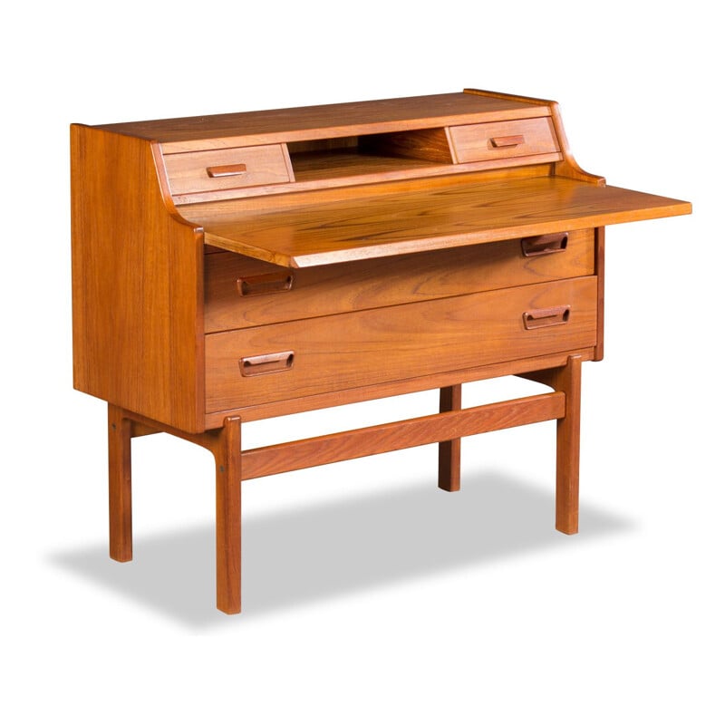 Vintage teak secretaire by Arne Wahl Iversen 1960