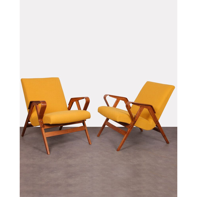 Pair of vintage armchairs for Tatra Nabytok 1960